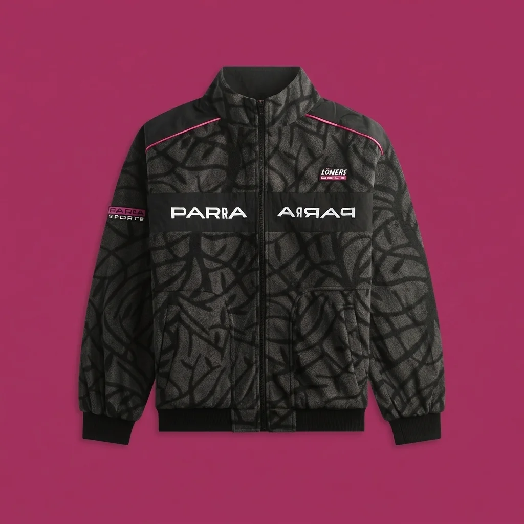 by Parra Loners Only Fleece Jacket - Black
