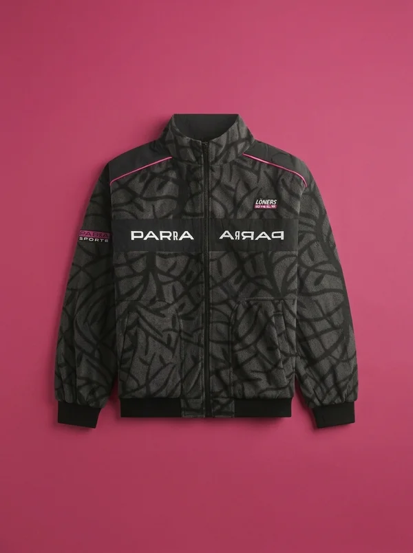 by Parra Loners Only Fleece Jacket - Black