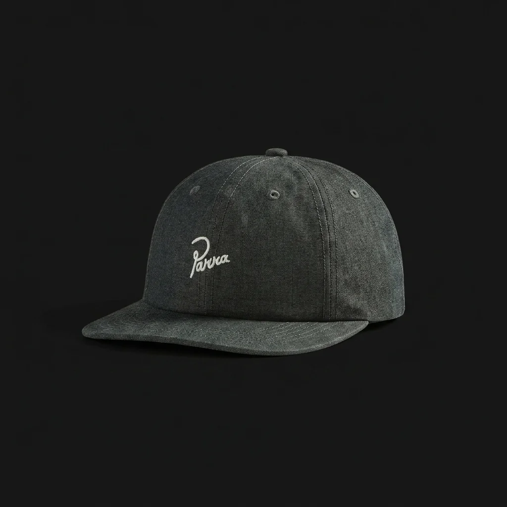 by Parra Signature 6 Panel Cap - Black