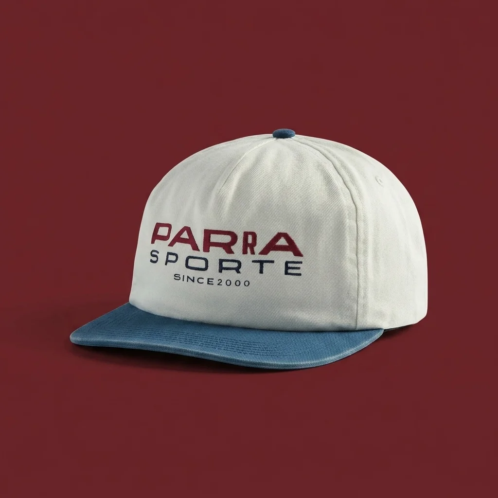 by Parra Sporte 5 Panel Cap - White