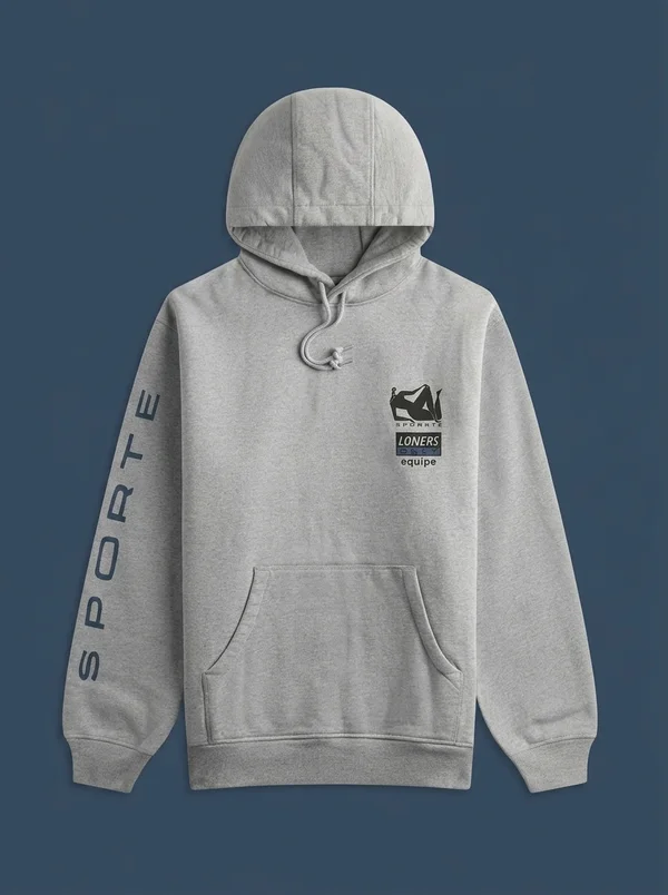 by Parra Sporte Hooded Sweatshirt - Heather Grey