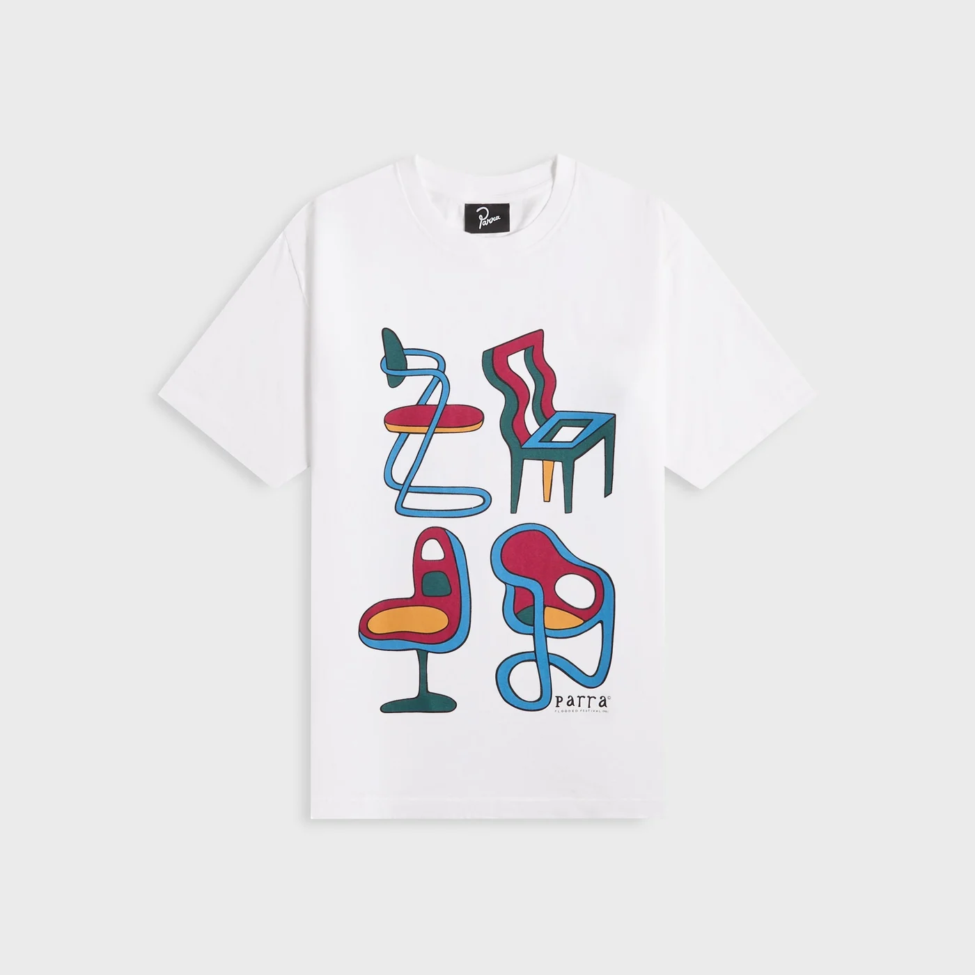 by Parra Unreasonable Chairs Tee - White