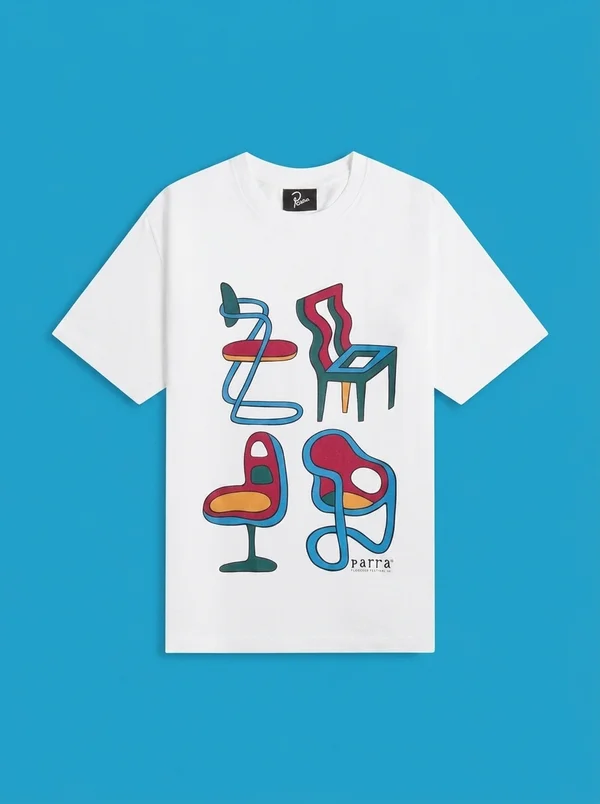 by Parra Unreasonable Chairs Tee - White