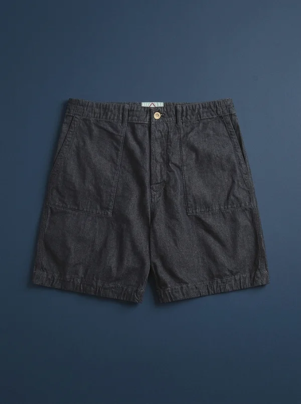 C.P. Company 3/1 Denim Short - Denim Blue