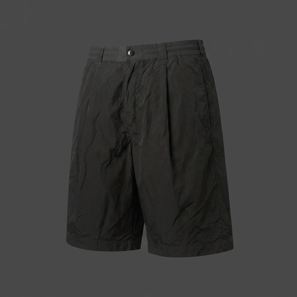 C.P. Company Chrome-R Lens Boxy Cargo Short - Black