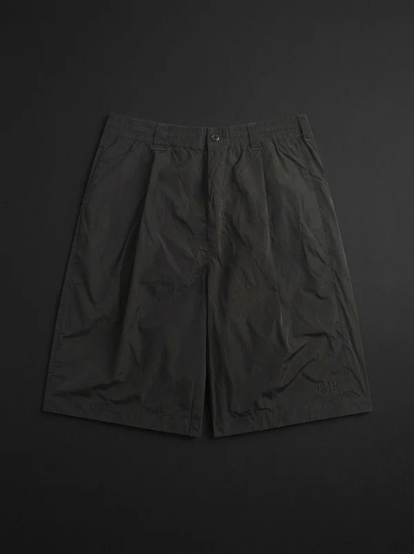 C.P. Company Chrome-R Lens Boxy Cargo Short - Black