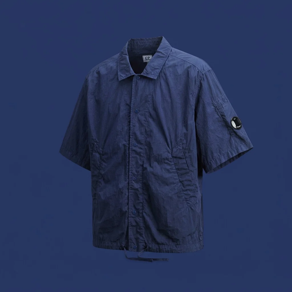 C.P. Company Chrome-R Short Sleeve Lens Overshirt - Blueprint