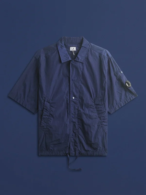 C.P. Company Chrome-R Short Sleeve Lens Overshirt - Blueprint