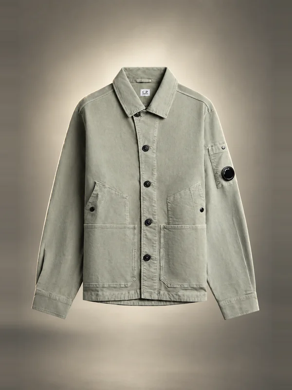 C.P. Company Corduroy Button Lens Blazer - Flint Grey