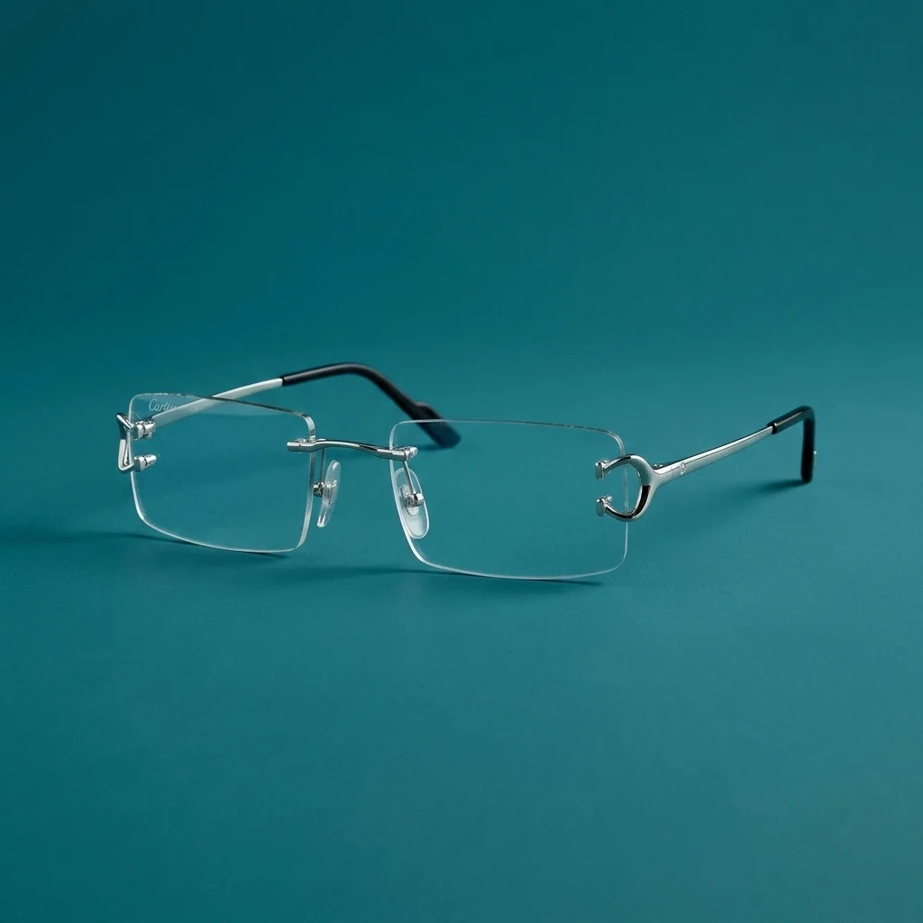 Cartier CT0488S Metal Sunglasses - Silver / Transparent