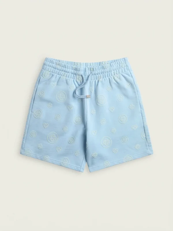 Casablanca Applique Monogram Sweatshort - Blue