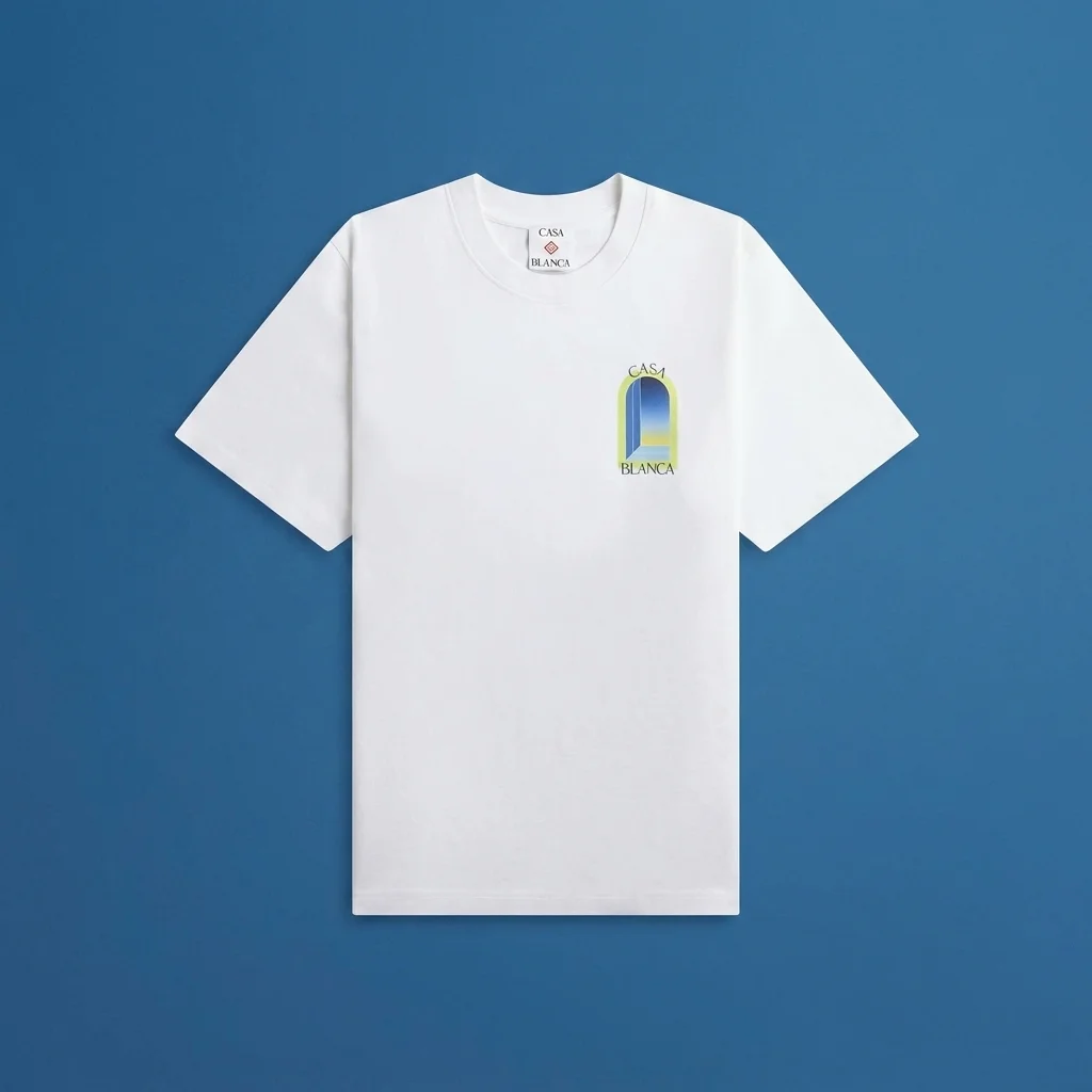 Casablanca Arches Classic Short Sleeve Tee - White