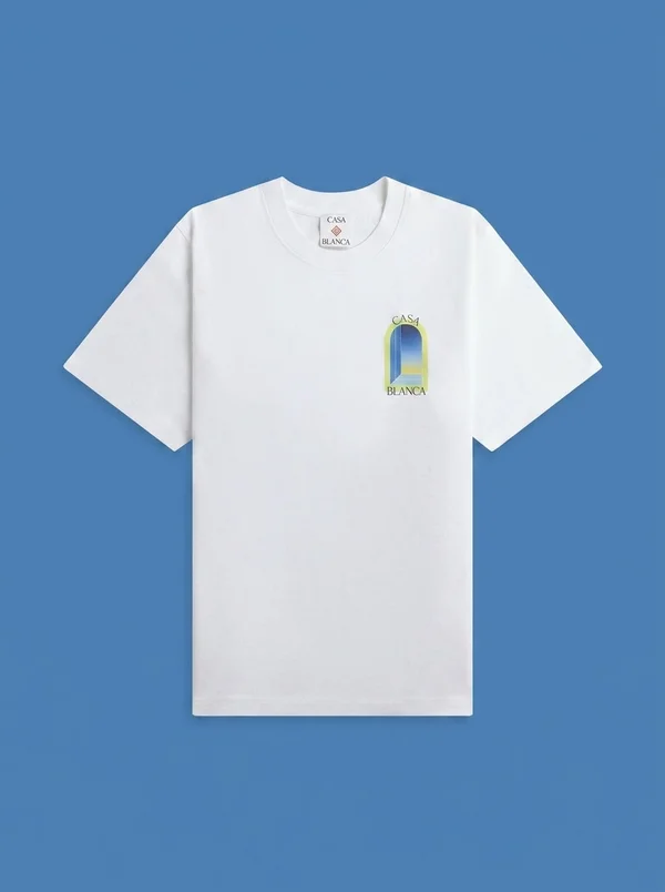 Casablanca Arches Classic Short Sleeve Tee - White