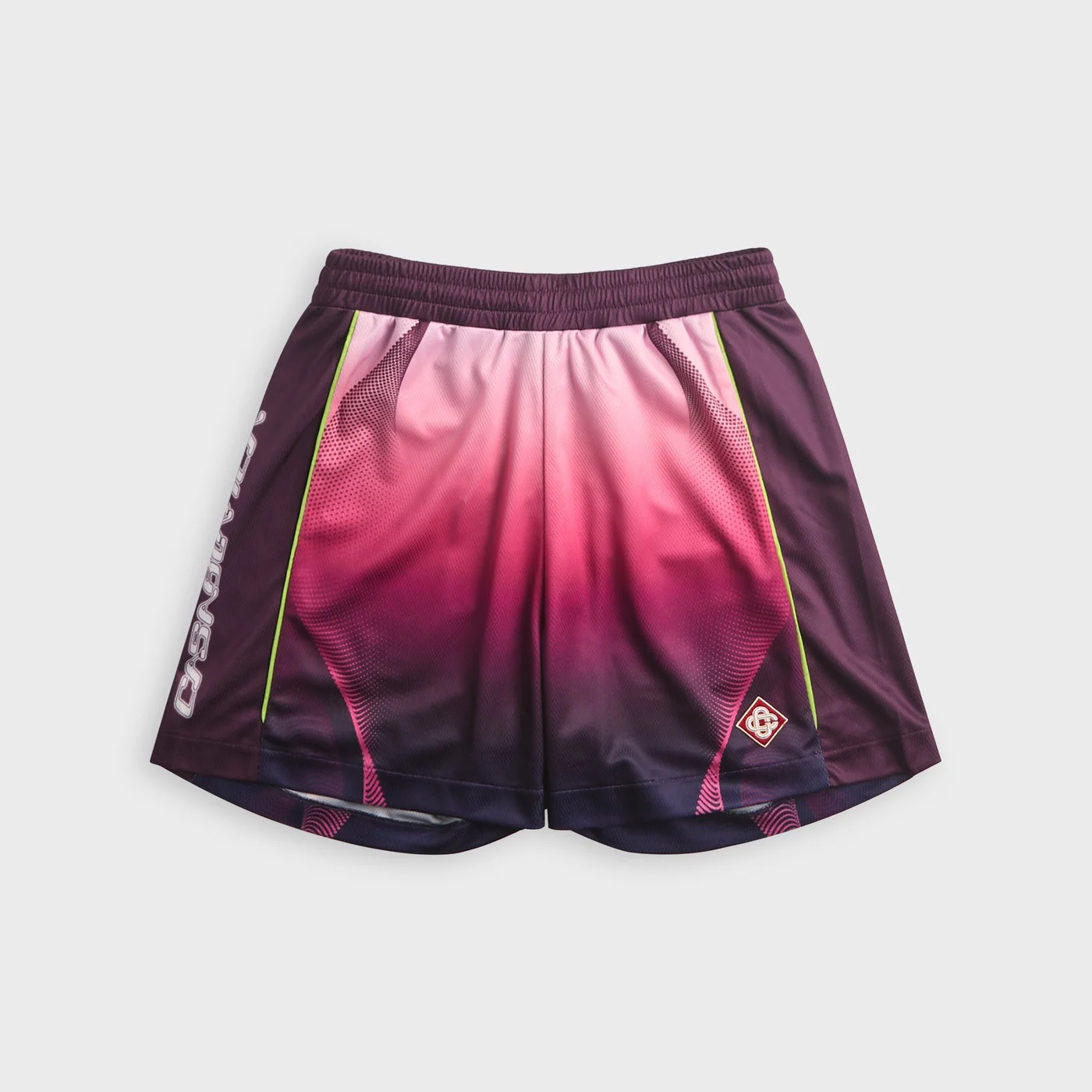 Casablanca Gradient Football Short - Aubergine
