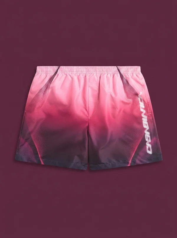 Casablanca Gradient Printed Swim Short - Aubergine