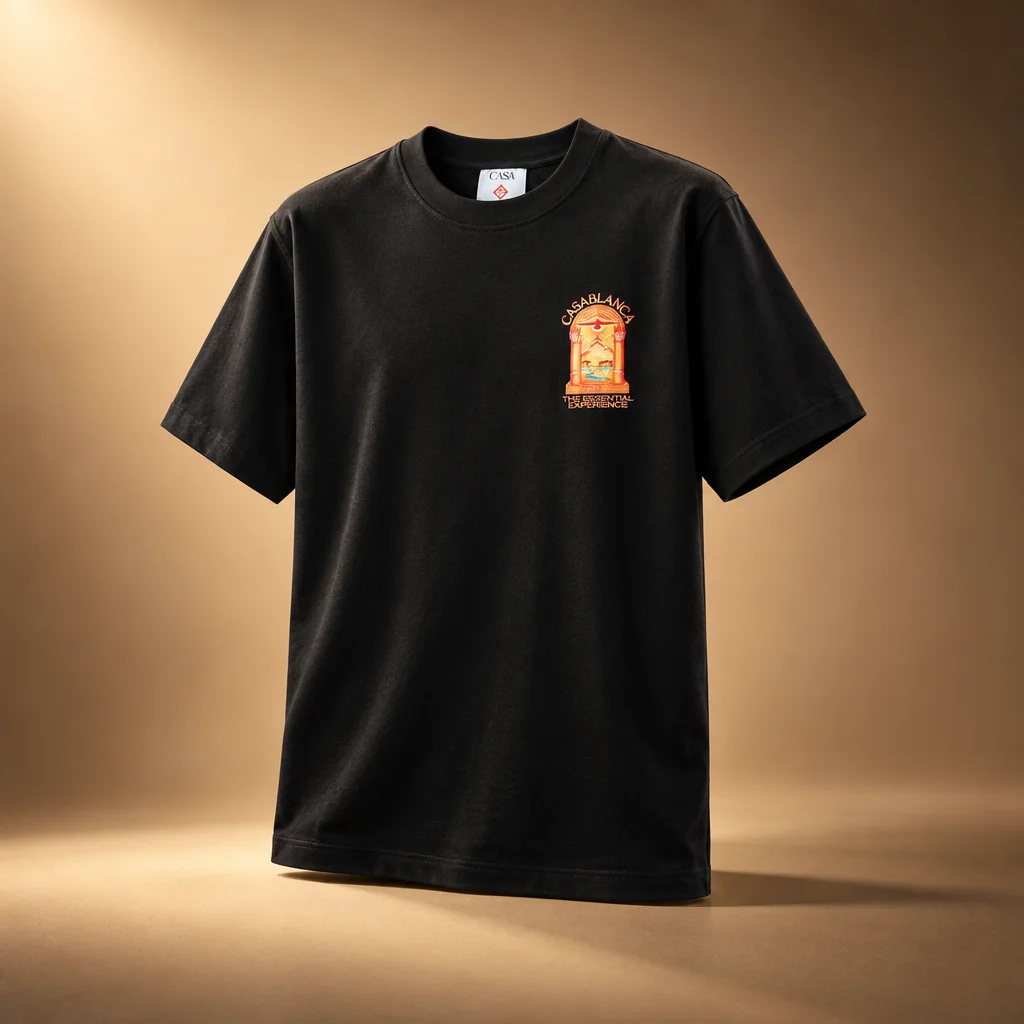 Casablanca Hermons Mirage Arch Print Tee - Black