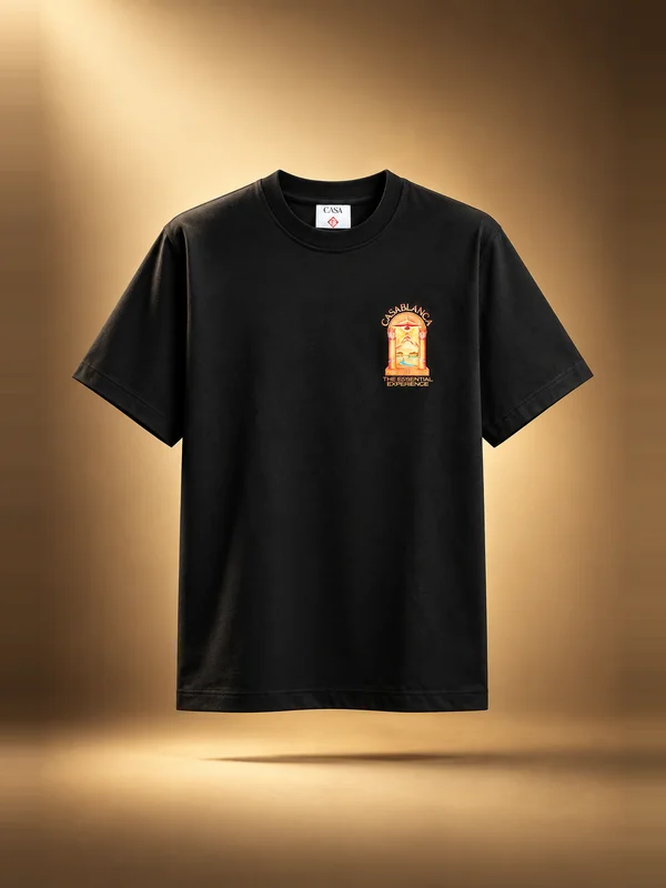 Casablanca Hermons Mirage Arch Print Tee - Black