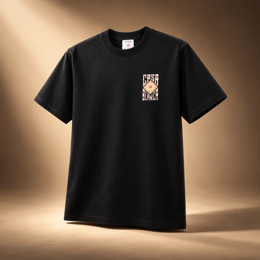 Casablanca Hermons Mirage Short Sleeve Tee - Black