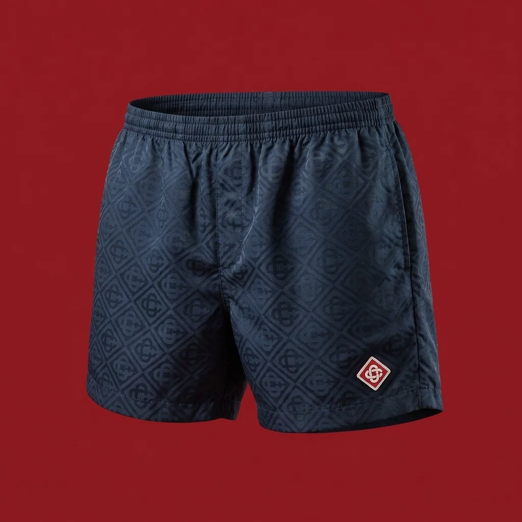 Casablanca Monogram Jacquard Swim Short - Black