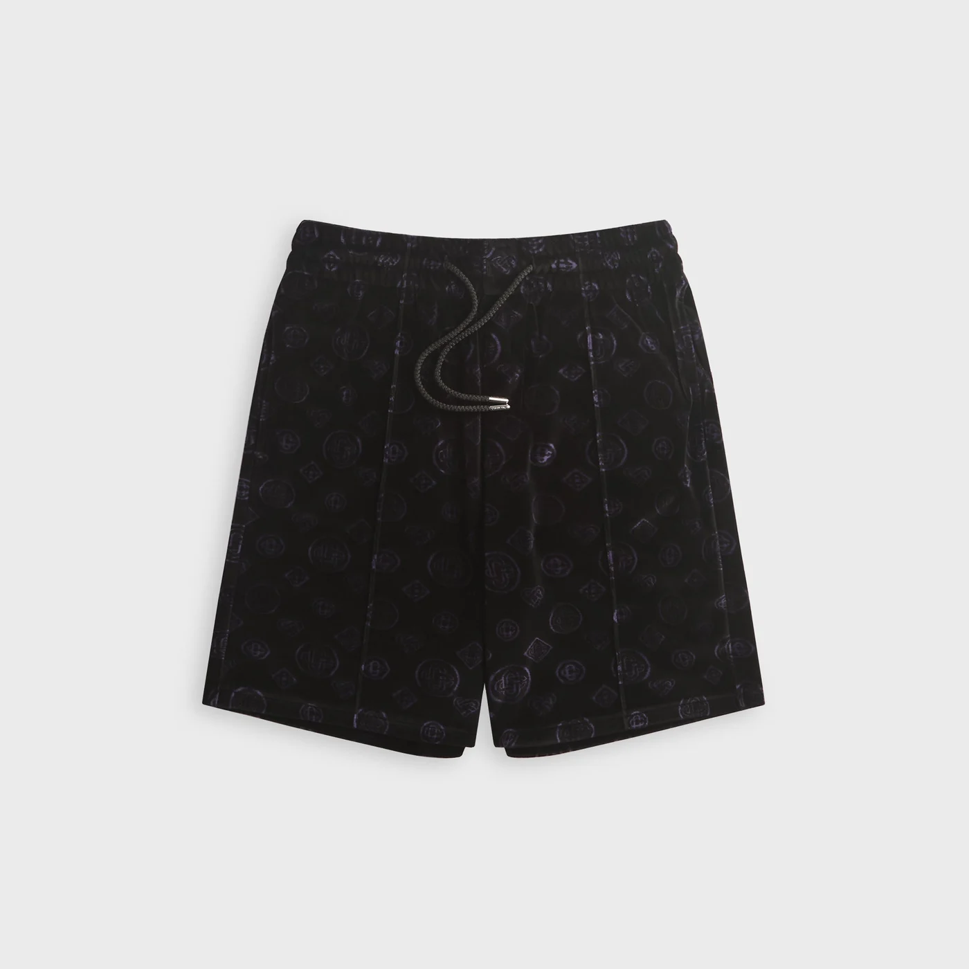 Casablanca Monogram Velour Short - Black / Purple