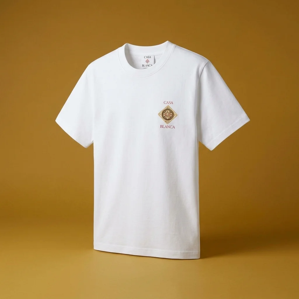 Casablanca Plafond Orne De Musique Short Sleeve Tee - White