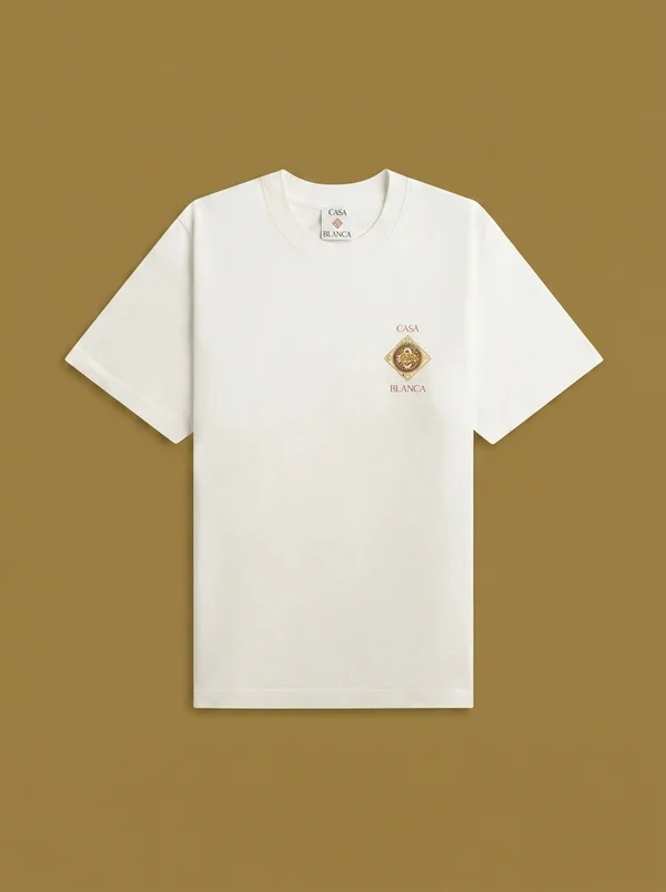 Casablanca Plafond Orne De Musique Short Sleeve Tee - White