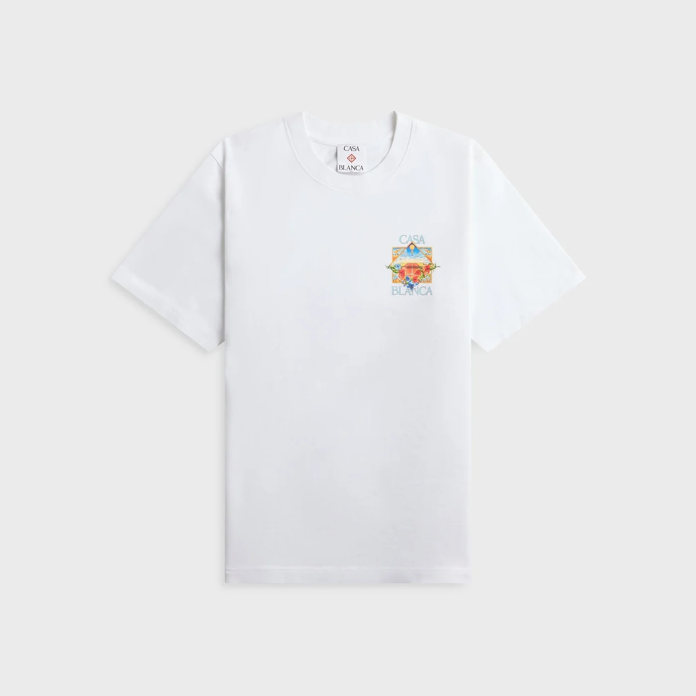 Casablanca Tennis Landscape Classic Tee - Bright White