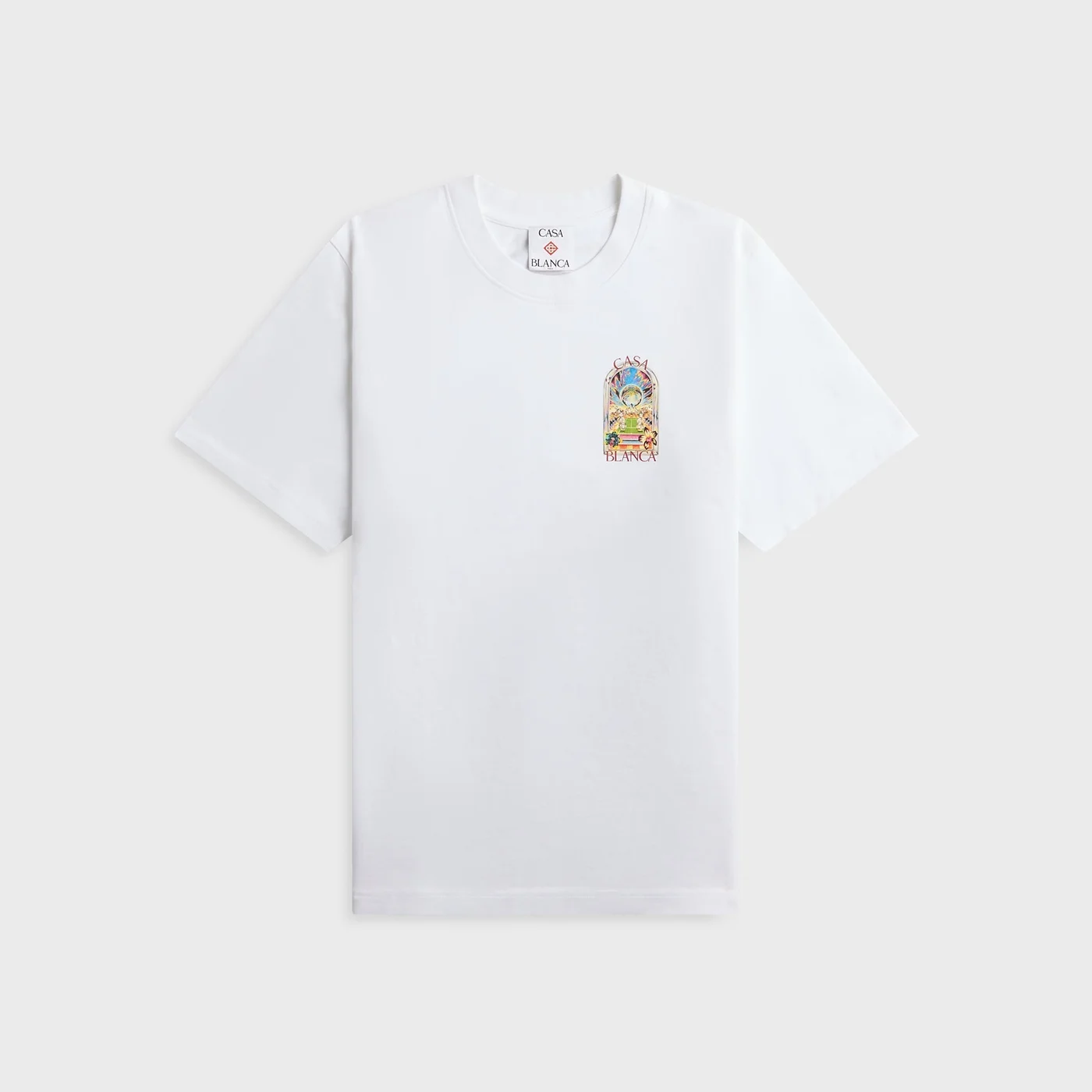Casablanca Tennis Landscape Classic Tee - White