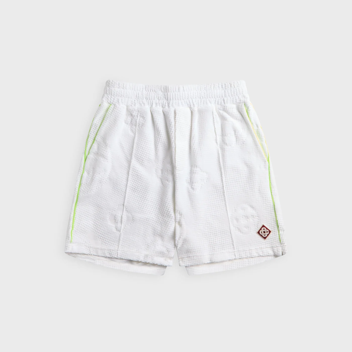 Casablanca Towelling Monogram Short - Black