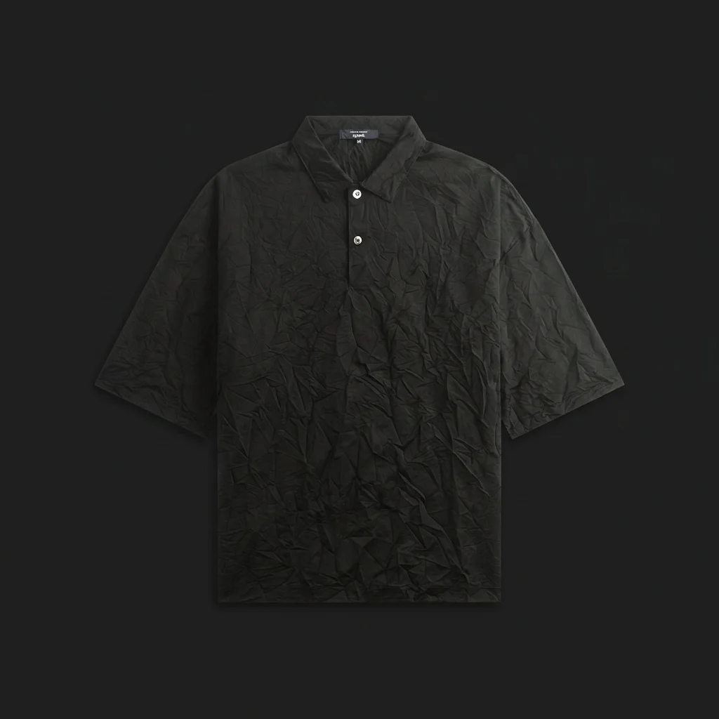 CDG Homme Crinkle Finish T-Shirt - Black