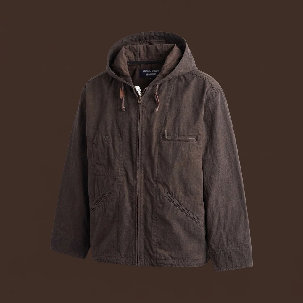 CDG Homme Hooded Jacket - Brown