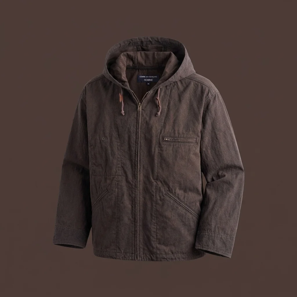 CDG Homme Hooded Jacket - Brown