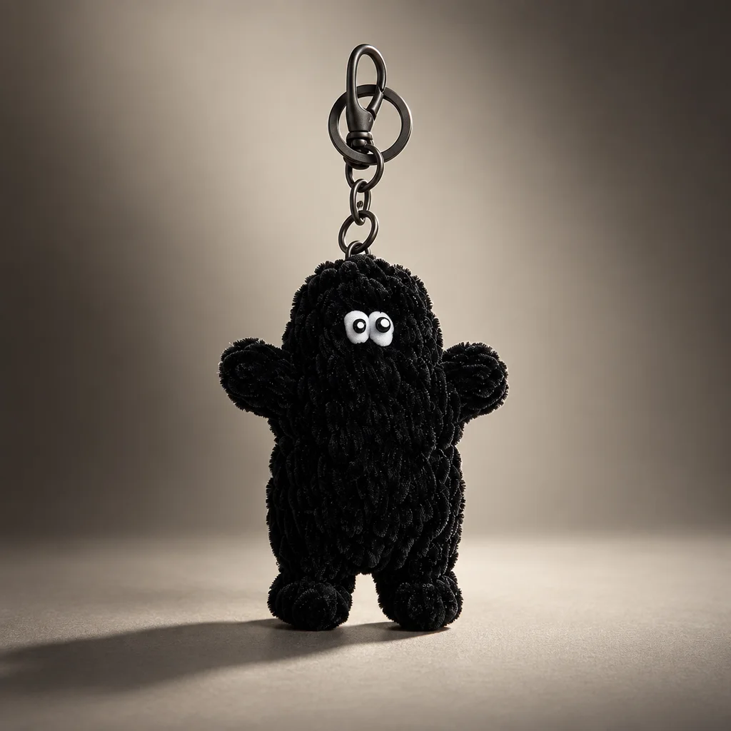Comme des Garçons Homme x Takuma Fujisaki Monster Motif Keyring - Black
