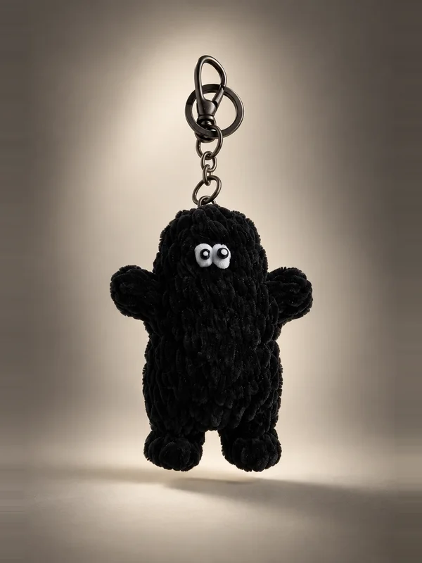 Comme des Garçons Homme x Takuma Fujisaki Monster Motif Keyring - Black