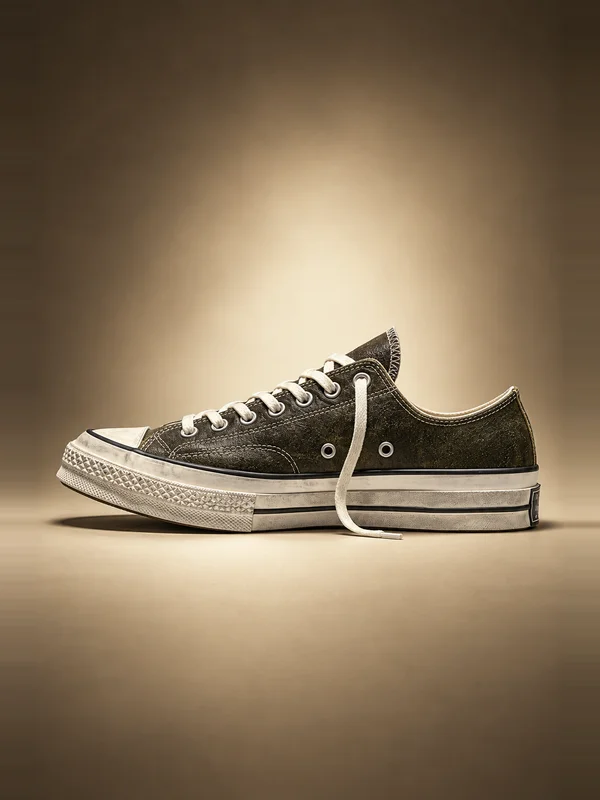 Converse Chuck 70 Burnished Leather Moss Sauce/Egret/Black