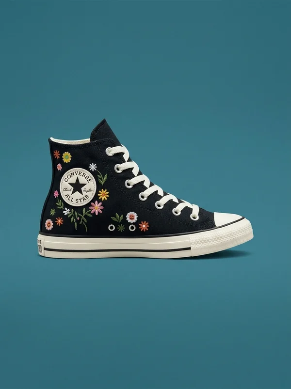 Converse Chuck Taylor All Star Embroidered Florals Black/Bright Outlook/All Heat