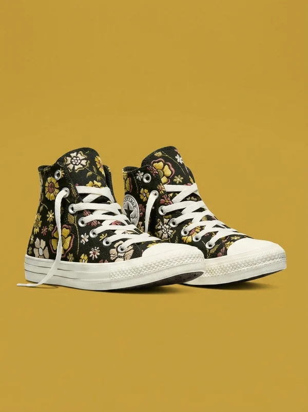 Converse Chuck Taylor All Star Retro Flowers Black/In The Weeds/Hay Day