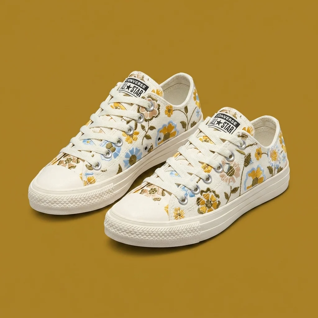 Converse Chuck Taylor All Star Retro Flowers Egret/Bright Outlook