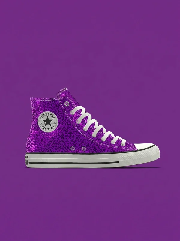 Converse Custom Chuck Taylor All Star Glitter By You (Violet)