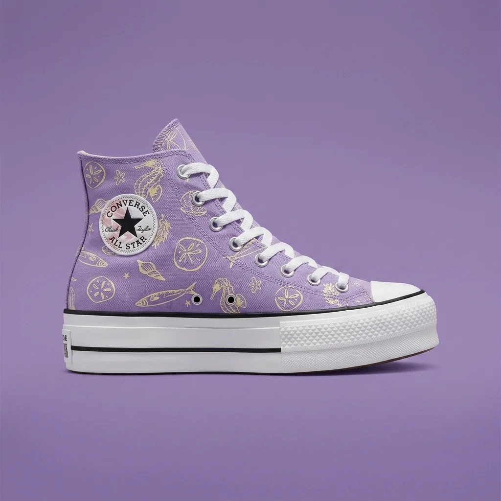 Converse Custom Chuck Taylor All Star Lift Platform By You Lilac