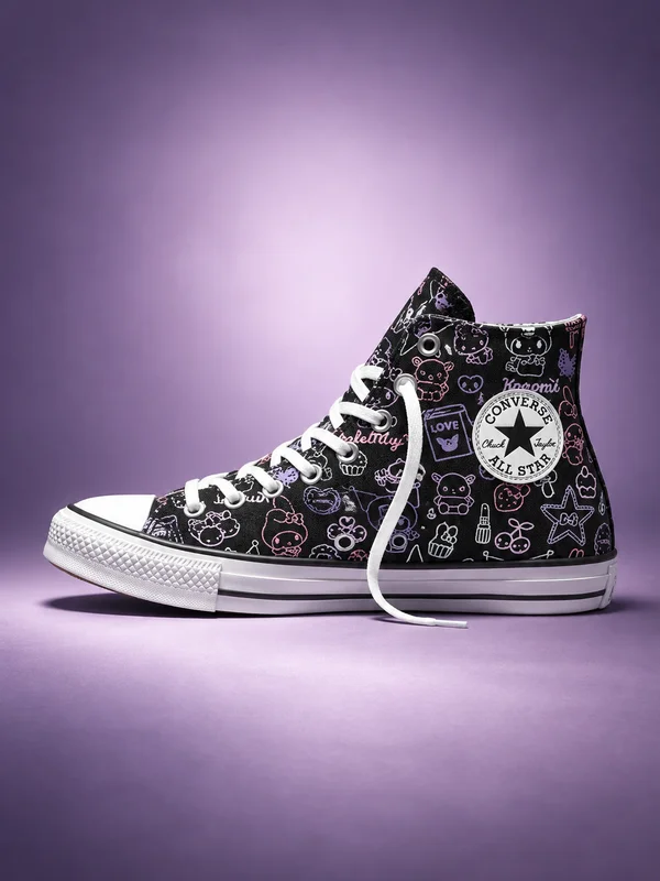 Converse x Hello Kitty® and Friends Chuck Taylor All Star My Melody™ & Kuromi™ Black/White/Brown