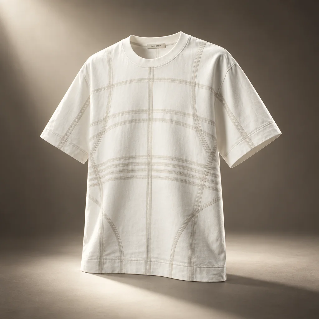 Craig Green Flatlock Short Sleeve Jersey - White / Calico