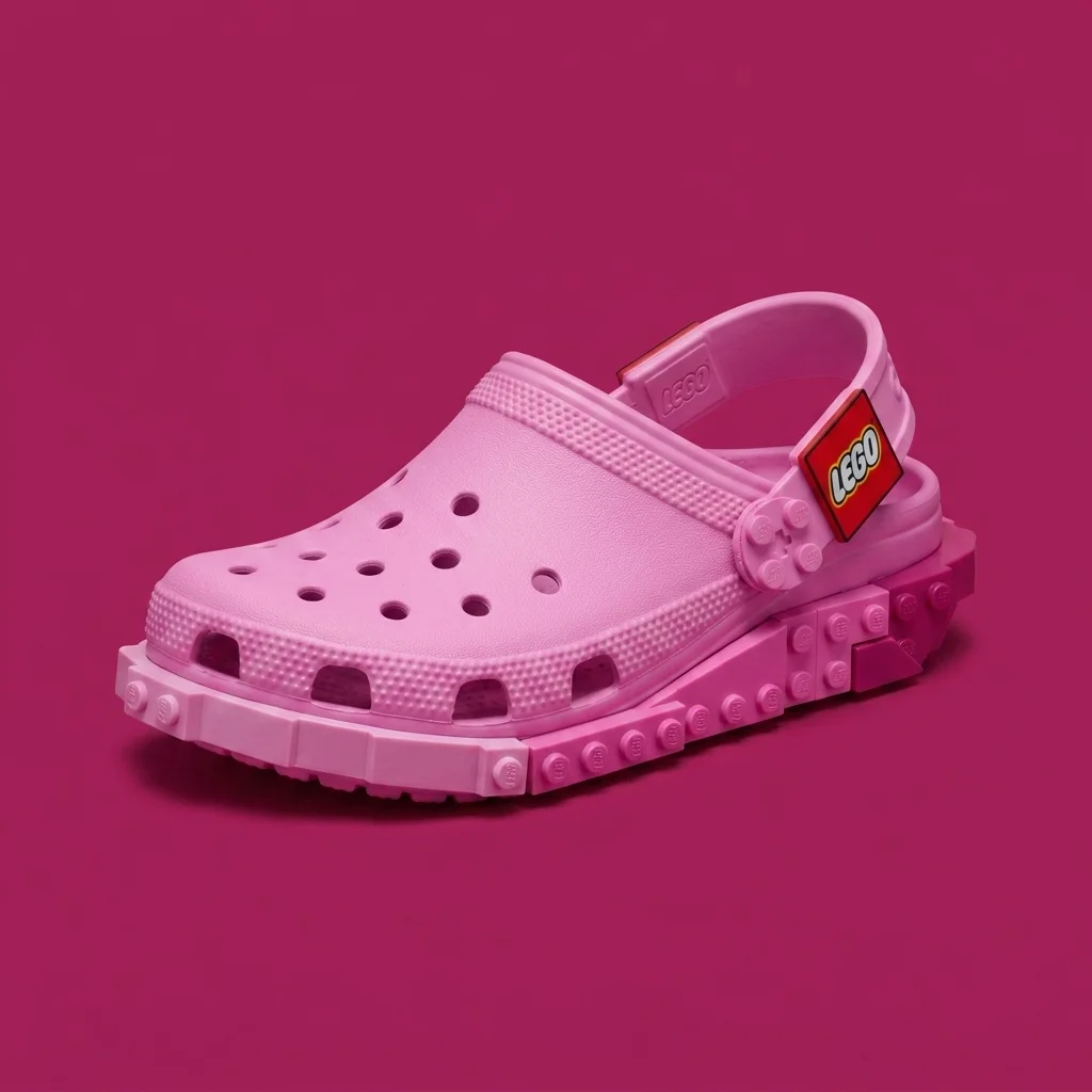 Crocs LEGO Clogs Grade School Pink/Pink