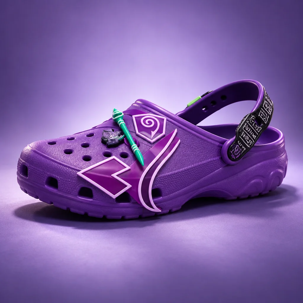 Crocs x Yu-Gi-Oh! Dark Magician Classic Echo Clog Shoes