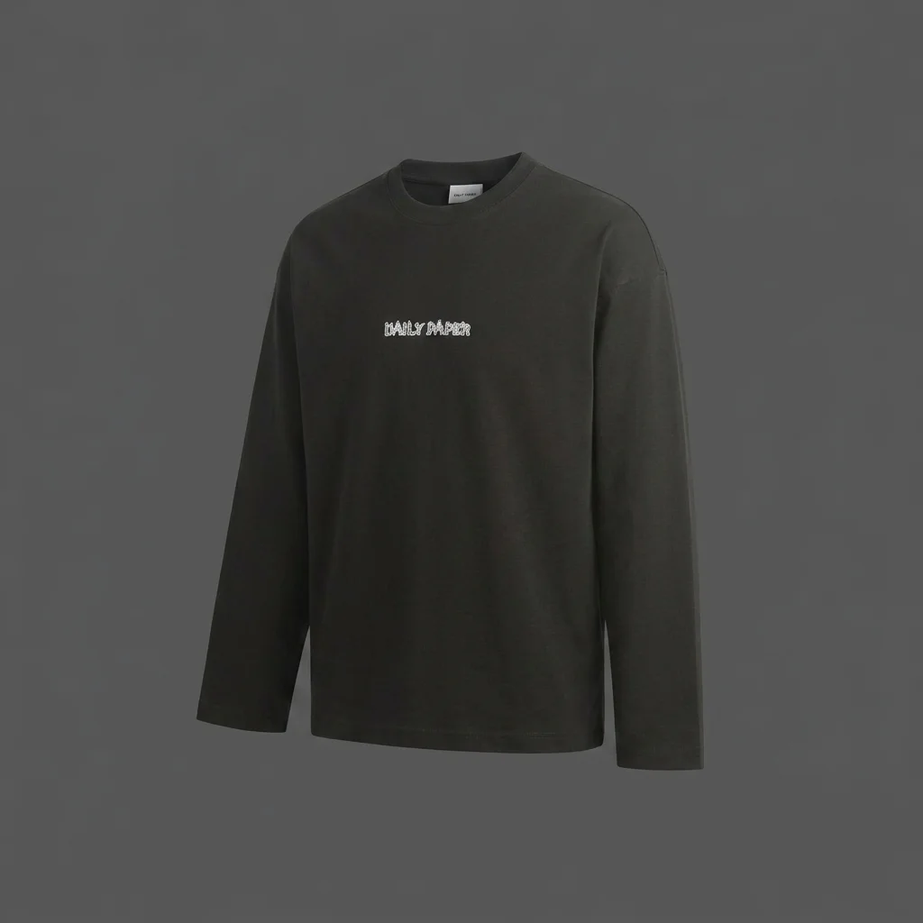Daily Paper Burning Shield Long Sleeve Tee - Black
