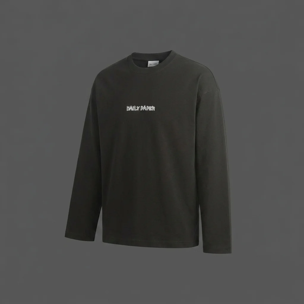 Daily Paper Burning Shield Long Sleeve Tee - Black