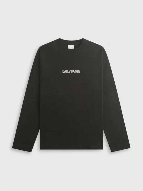 Daily Paper Burning Shield Long Sleeve Tee - Black