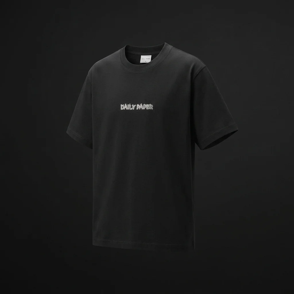 Daily Paper Burning Shield Short Sleeve Tee - Black