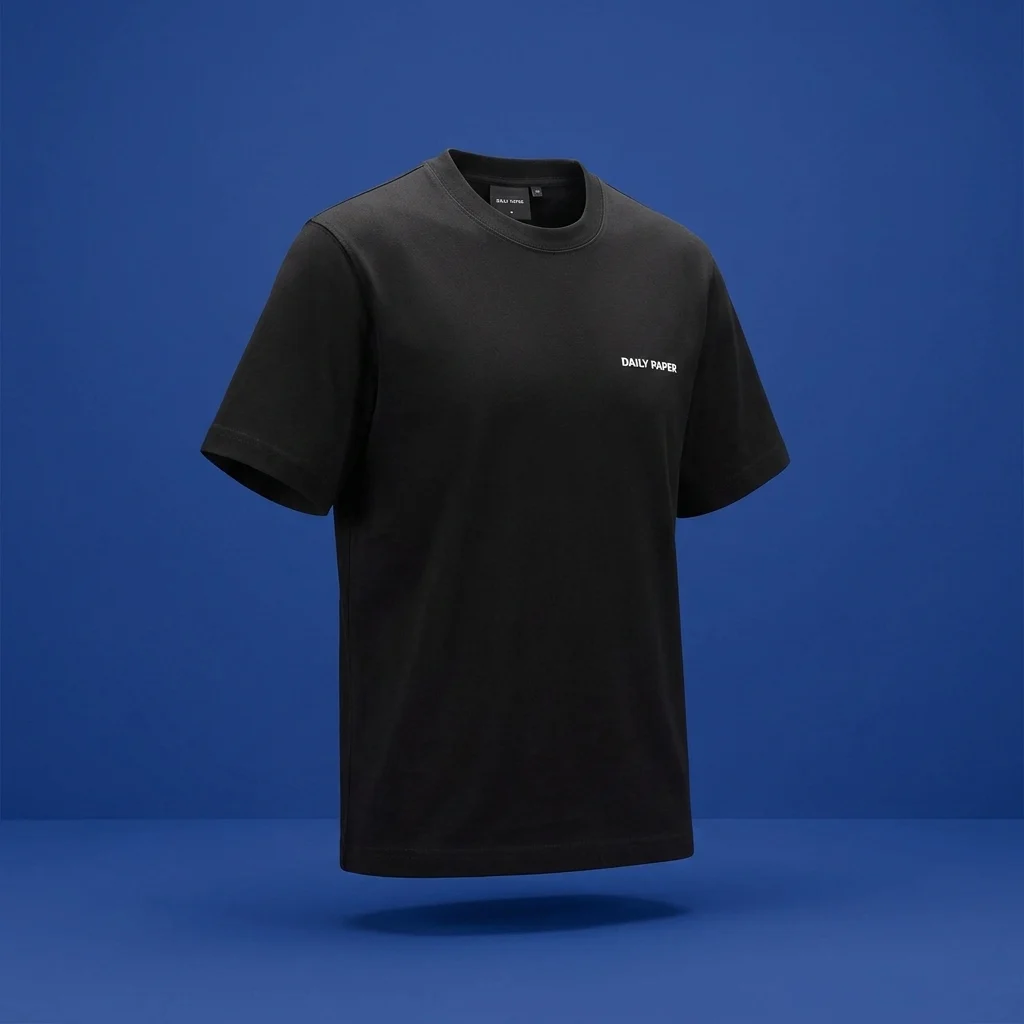 Daily Paper Chain Shield Short Sleeve Tee - Black