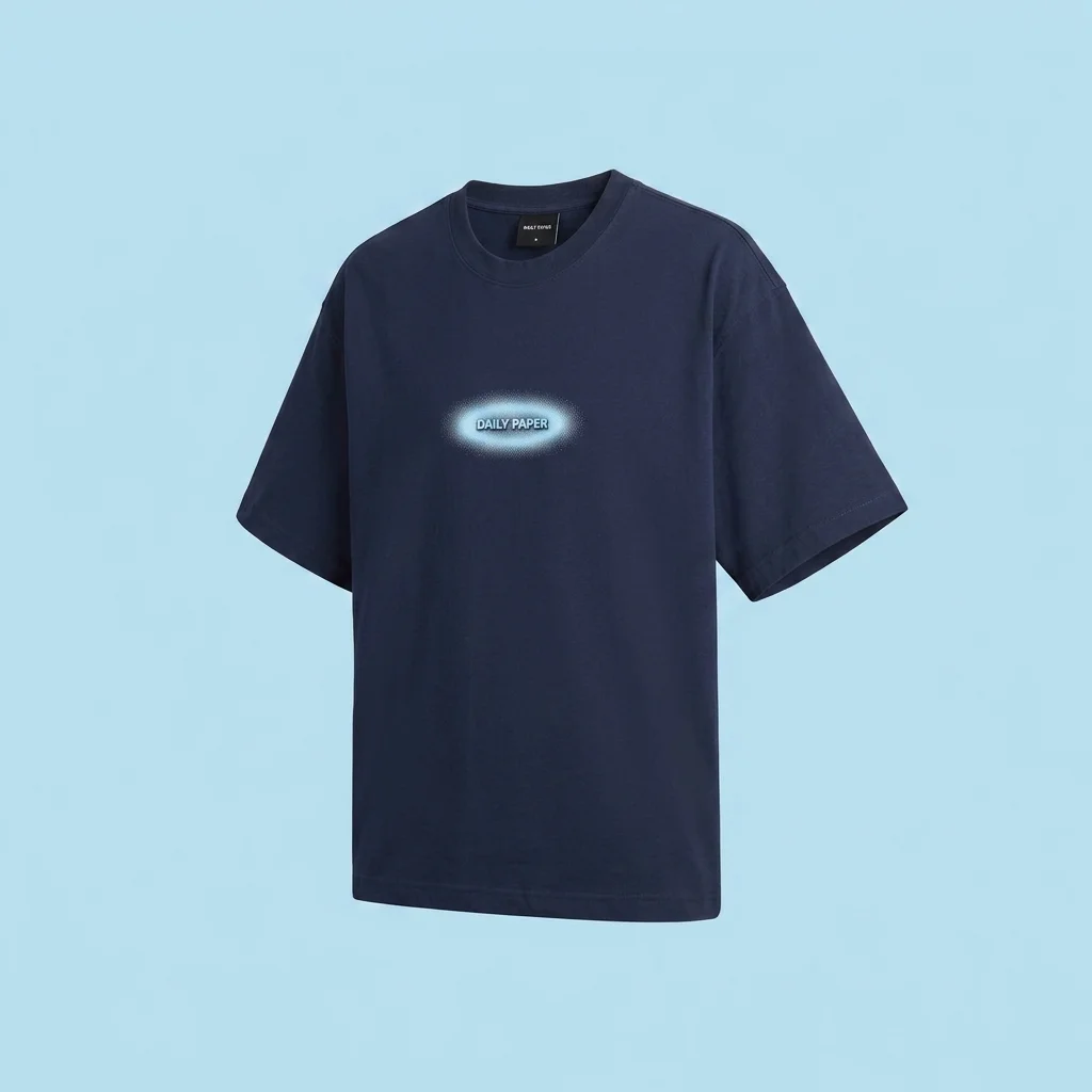 Daily Paper Dotted Logo Tee - Martime Blue